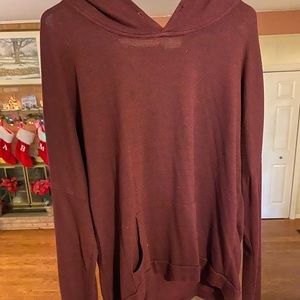 Thin maroon hoodie